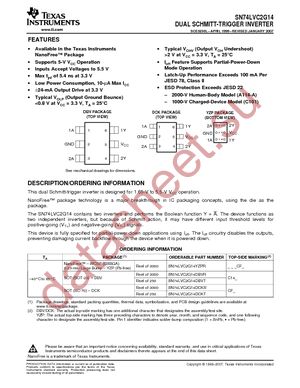 SN74LVC2G14DBVR datasheet  